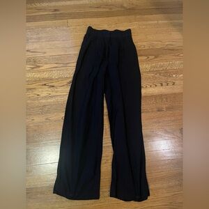 H&m black wide leg linen trouser